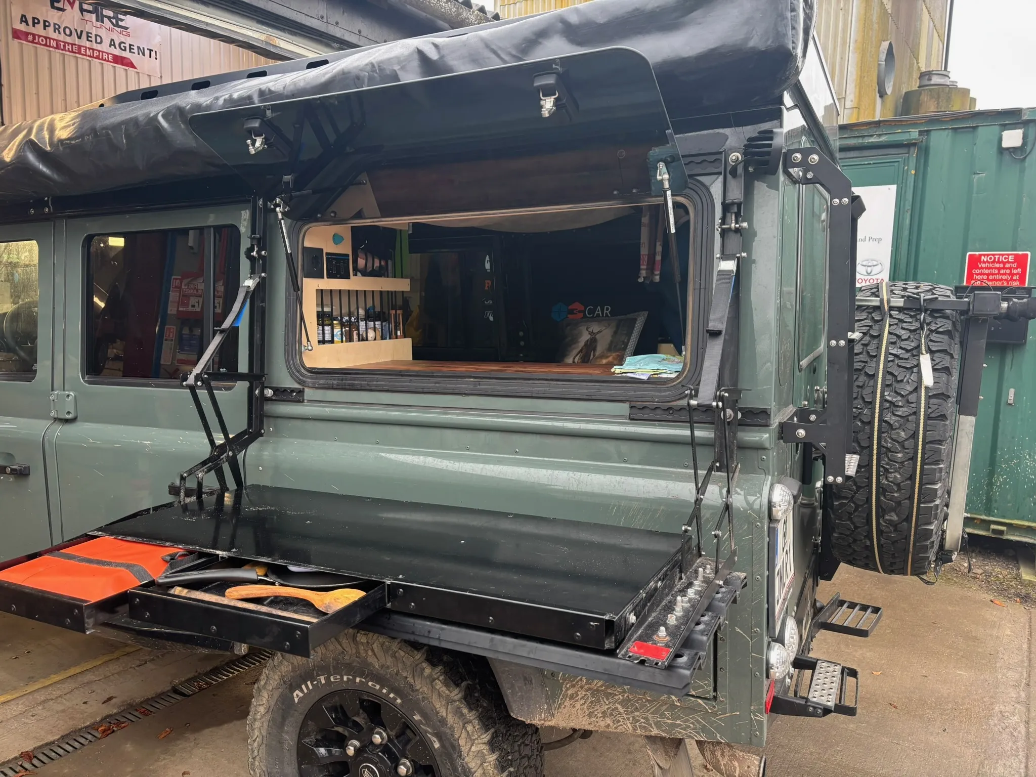 Land Rover Defender 110 build by Overland Services