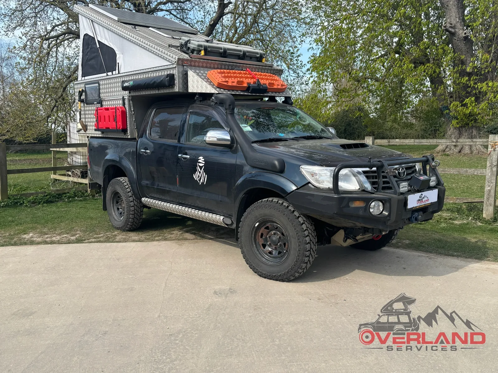 Toyota Hilux build by Overland Services
