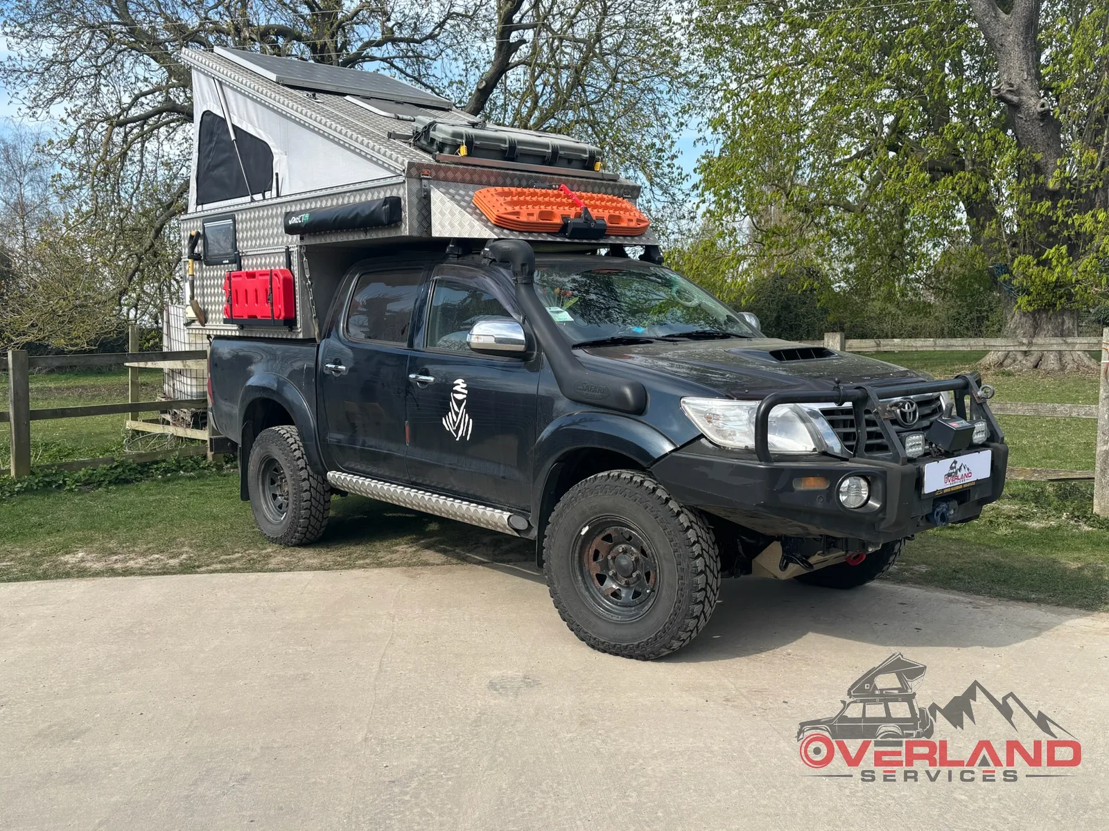 Toyota Hilux build by Overland Services